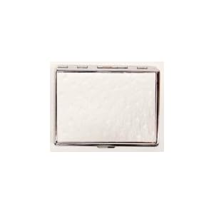 Outer Rebel Fashion Flasks and Smoking Accessories- White Faux Animal Skin Stainless Steel...