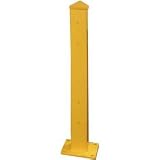 42 Double Rail Post, Safety Yellow