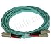 10Gb Aqua Fiber Optic Cable, SC to SC, Multimode Duplex (50/125) - 10 Meter
