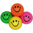 Mini Neon Smile Face Relaxable Balls (1 Dz)