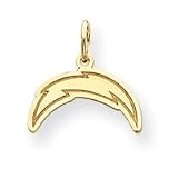 14K San Diego Chargers Small Lightening Bolt Charm - NF1685
