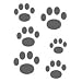 Paw Prints Temporary Tattoo