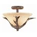 Trans Globe 7087-RDA Olde World 100-Light Semi Flush Mount in Replica Deer Antler - 7087-RDA