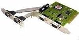 I/O Card, 4 Port Serial, PCI, DB9, 16550 UART, Quattro
