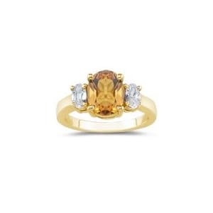 Buy 0.90 Cts Diamond and 4.67 Cts Citrine Ring in 18K Yellow Gold by mycitrinejewelry