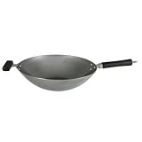Swift 14inch Heavy Gauge Carbon Steel Wok phenolic handle (34c
