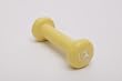 Vinyl Dumbbell 1 LB, Yellow, Single Vinyl Dumbbell 1 LB, Yellow, Single