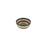 Boleslawiec Polish Pottery bowl H6855C signature pattern 113ART UNIKAT made by Zaklady Ceramiczne