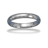 Tungsten Carbide 4mm Band Ring - Half Sizes