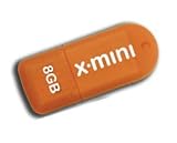 PATRIOT X-Porter Mini USB 8GB �I�����W �u���X�^�[�p�b�P�[�W�E�h���Ή��E5�N�ۏ� PSF8GMUSB