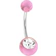 Crystalline Gem Pinksicle Belly Ring