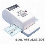 EC-30A 10-Digit Electronic Check Writer with Ink Roller, Prints to 1-7/8" MXBEC30A
