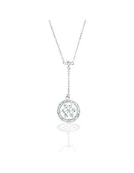 Classic Sterling Silver Circle Drop Pendant