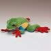 10 Inch Plush Red Eyed Tree Frog By Wildlife Artists