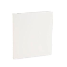 Pina Zangaro Bex 8.5 x 11 inch Presentation Book, Screwpost Portfolio Cover, Portrait, White