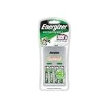 Energizer AA/AAA charger with 4 AA NiMH Rechargeable Batteries- AC Plug Black