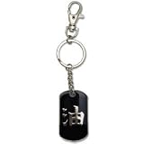 Naruto Shippuden Jiraiya Dog Tag Metal Keychain GE4725