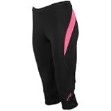 Womens Saucony Ignite Tight Capri, Color:Black/Pink, S