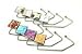 8 Pack of Mixed Square Purse Hangers w/Pouches