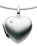 Kit Heath Sandblasted Heart Diamond Locket