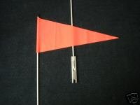 Bicycle Safety Flag Orange Pennet with Axel Bracket Mount
