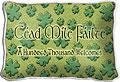 One Hundred Thousand Welcomes Pillow - 9 x 13 Pillow