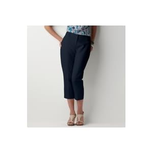 Buy Ann Taylor Loft Ladies Midnight Navy Julie Linen Cotton Cropped Pants by Ann Taylor LOFT