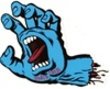 Santa Cruz Stickers - Screaming hand - 6 inch