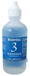 3 Magnesium Trace Minerals 2 oz by BodyBio / E-Lyte