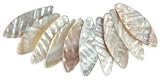 Blue Moon Natural Elegance Mother Of Pearl Pendants Marquise Natural White 10/Pkg NEPM-11033, 3 Item(s)/Order