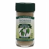 Frontier Natural Products Pepper, White, Ground, 2.4-Ounce