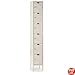 Hallowell U1228-6PT Parchment Steel Premium Box Locker, 1 Wide with 6 Opening, 6 Tier, 12