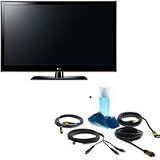 LG 32LE5300 32 inch Class 1080p HD LED TV, with Basic Accessory Kit (2 HDMI Cables, 1 RGB Cable, 1 Audio Cable, Plasma / LCD Clean Kit)