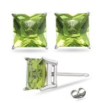 Click here for 0.74 Cts Peridot Earring in Platinum prices