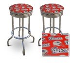 2 New England Patriots NFL Football Themed Specialty / Custom Barstools Set ....
