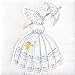 Jack Dempsey Parsl Lady-Quilt Blocks 18X18 W