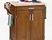 Antique Oak Cuisine Cart with Wood Top