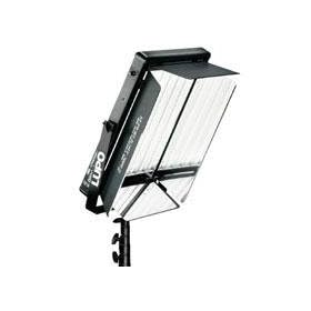 Lupo 102 Superlight 3000 6x55 Watt Fluorescent Light with Local Dimmer, Barndoors and Yoke, Complete with 6x5400K Lamps