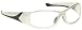 LASER SAFETY EYEWEAR - RUBY-EN207 (RB2) FILTER IN SILVER PLASTIC WRAP-AROUND FRAME STYLE