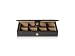 Chocolate Brown Leather & Felt Cufflink Cuff Link Presentation Box
