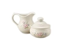Pfaltzgraff Tea Rose Sugar and Creamer Set