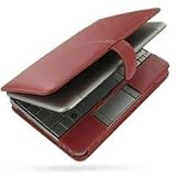 PDAIR レザーケース for HP 2133 Mini-Note PC(6セルバッテリー) 横開きタイプ レッド PALCHP2133BLB/RDの画像
