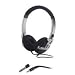 Digital Stereo Headphones with Adjustable Headband, 40mm Drive, Black/silver (CCS59225) Category: Audio Visual Accessories