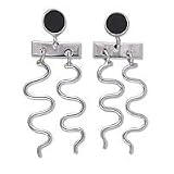 NOVICA Onyx earrings, 'Electricity'