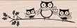 Three Owls by Hero Arts