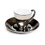 La Cafetiere Titanium Espresso Cup and Saucer, Fou&hellip 