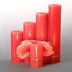 Candela Lotuskerze basic rot 28 cm