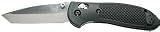 Benchmade Griptillian Tanto Folding Knife, Plain Edge, Satin Blade, Black Handle 553