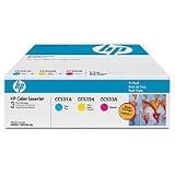 Hewlett Packard 304A CYM Tri-Pack Cyan/Magenta/Yellow LaserJet Toner Cartridges Toner