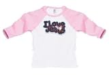 I Love Jesus Toddler Raglan T-Shirt